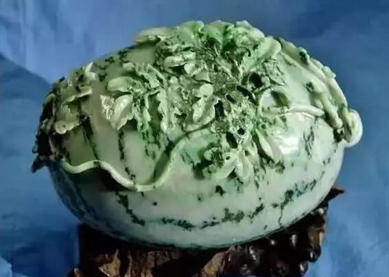 翡翠原石紫罗兰慈禧太后的翡翠西瓜，最爱的三大翡翠之一   第1张