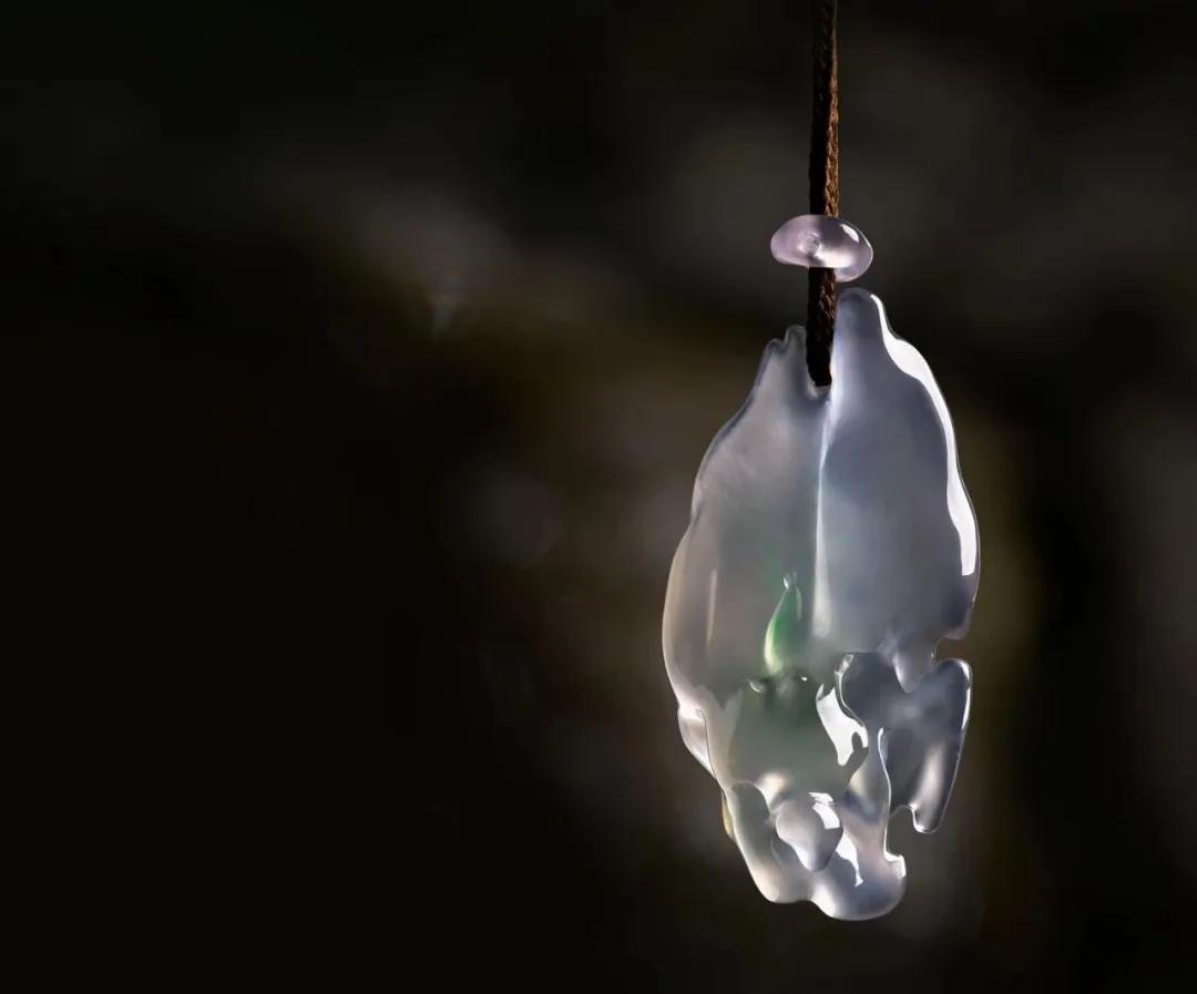 黑藓翡翠手镯从原石到成品，随形边角料又美出了新境界！  第1张