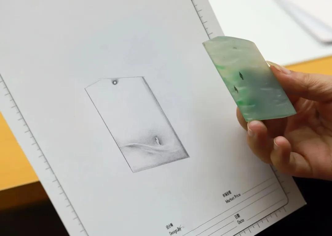 黑藓翡翠手镯从原石到成品，随形边角料又美出了新境界！  第10张