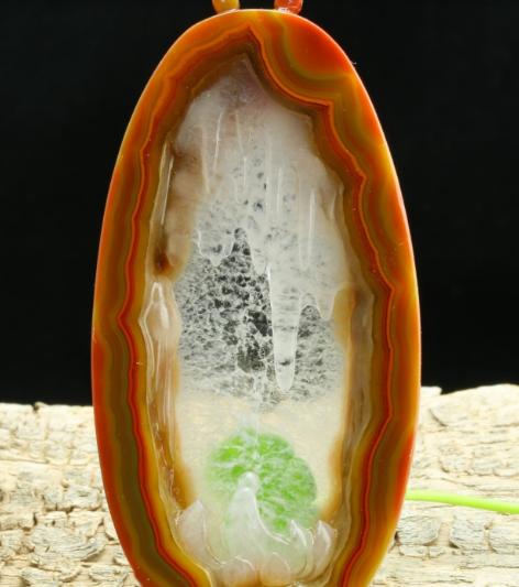 冰种翡翠手镯有冰晶体一种不一样的美------战国红  第3张