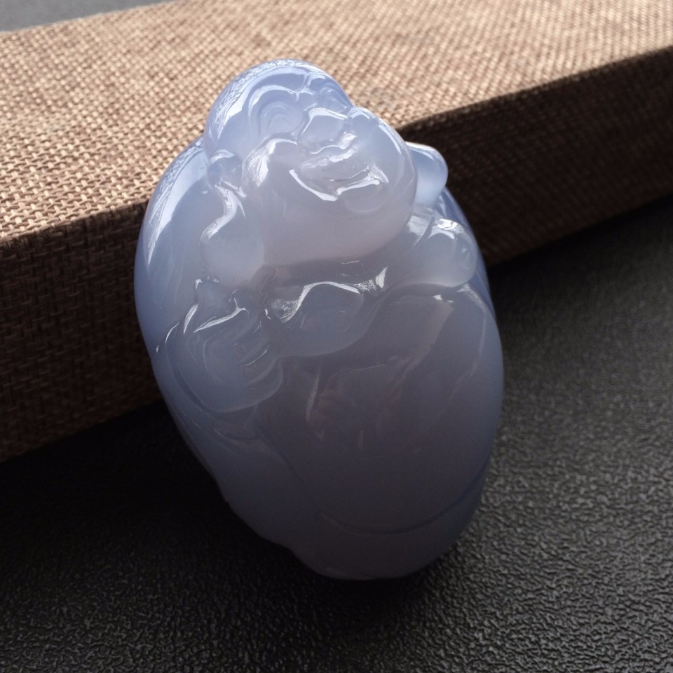 蓝玉髓，藏在土疙瘩的蓝精灵，太迷人了！  第3张