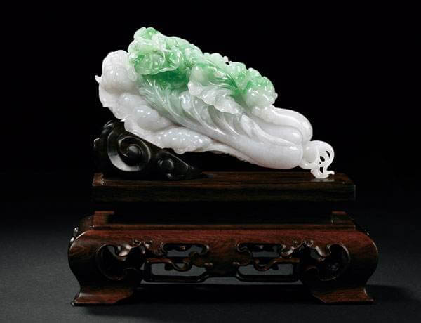 细条_翡翠_手镯翡翠白菜把件的价格那么贵，我们应该这样保养它！   第1张