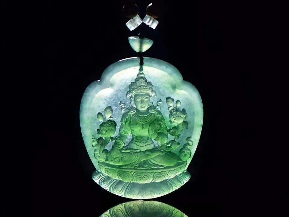 网红木那料起货绿水度母，美到炸裂！  第11张