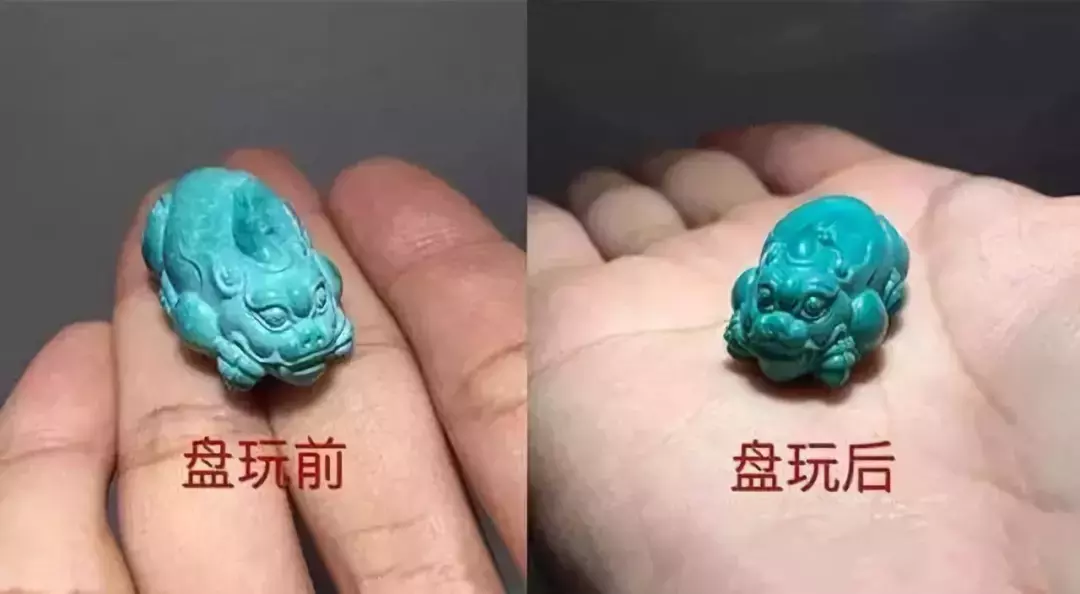 绿松石盘玩之后的美感，是其他玉石无法比拟的  第2张