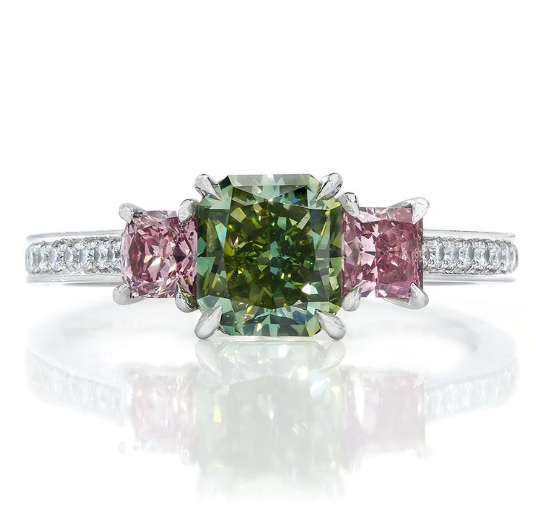 要想身价高，带绿少不了，神秘而稀有的宝石，绿钻石  第6张