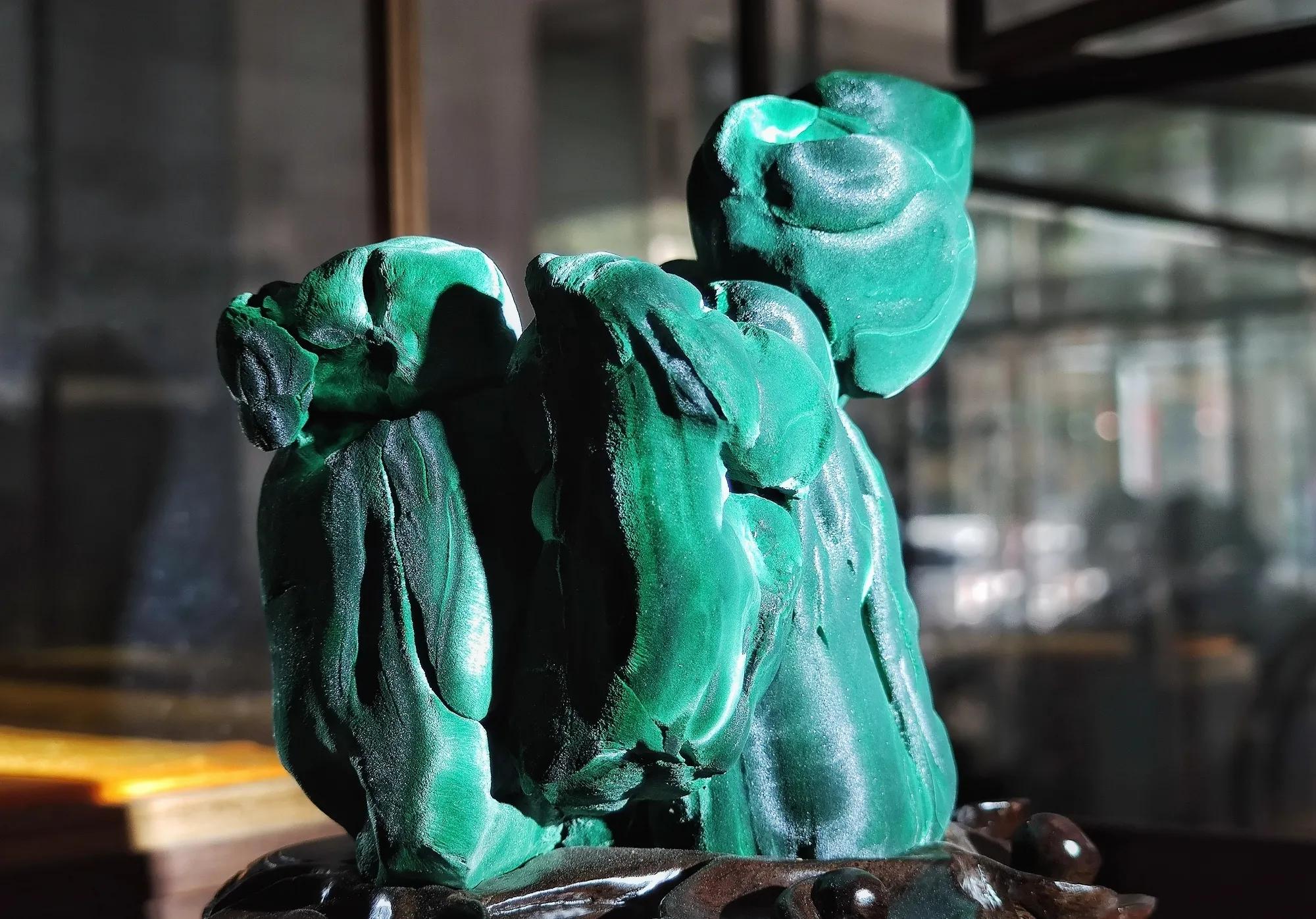 神奇的矿物颜料---孔雀石、蓝铜矿  第4张