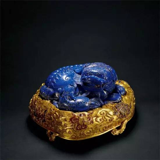 三彩翡翠挂件青金石，高贵的黛蓝之美！  第2张