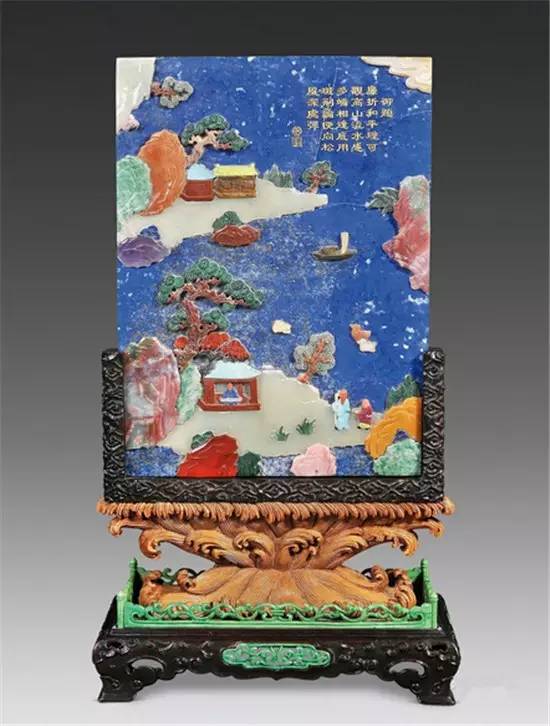 三彩翡翠挂件青金石，高贵的黛蓝之美！  第25张