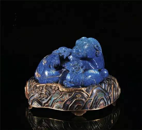 三彩翡翠挂件青金石，高贵的黛蓝之美！  第5张