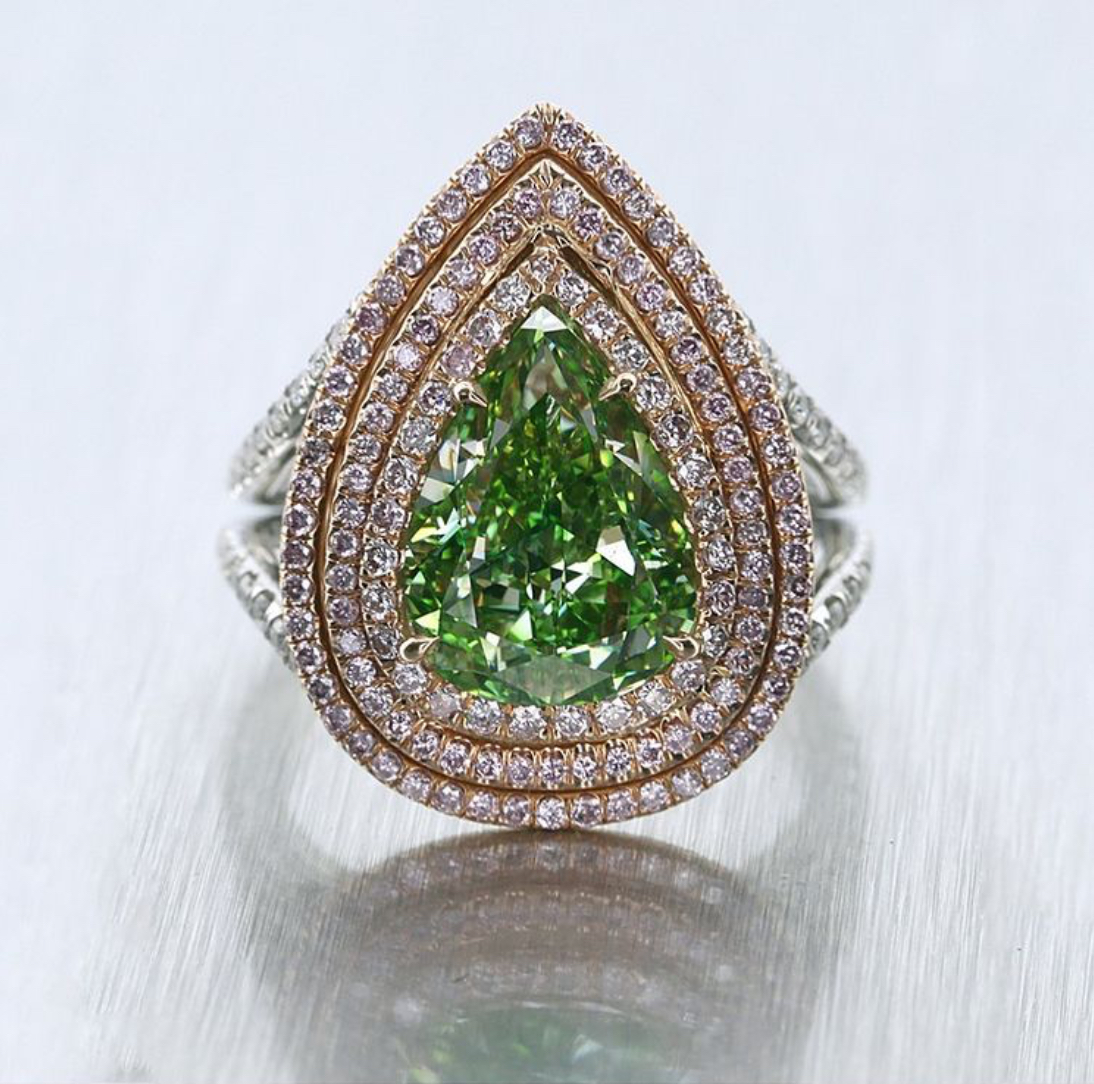 要想身价高，带绿少不了，神秘而稀有的宝石，绿钻石  第7张