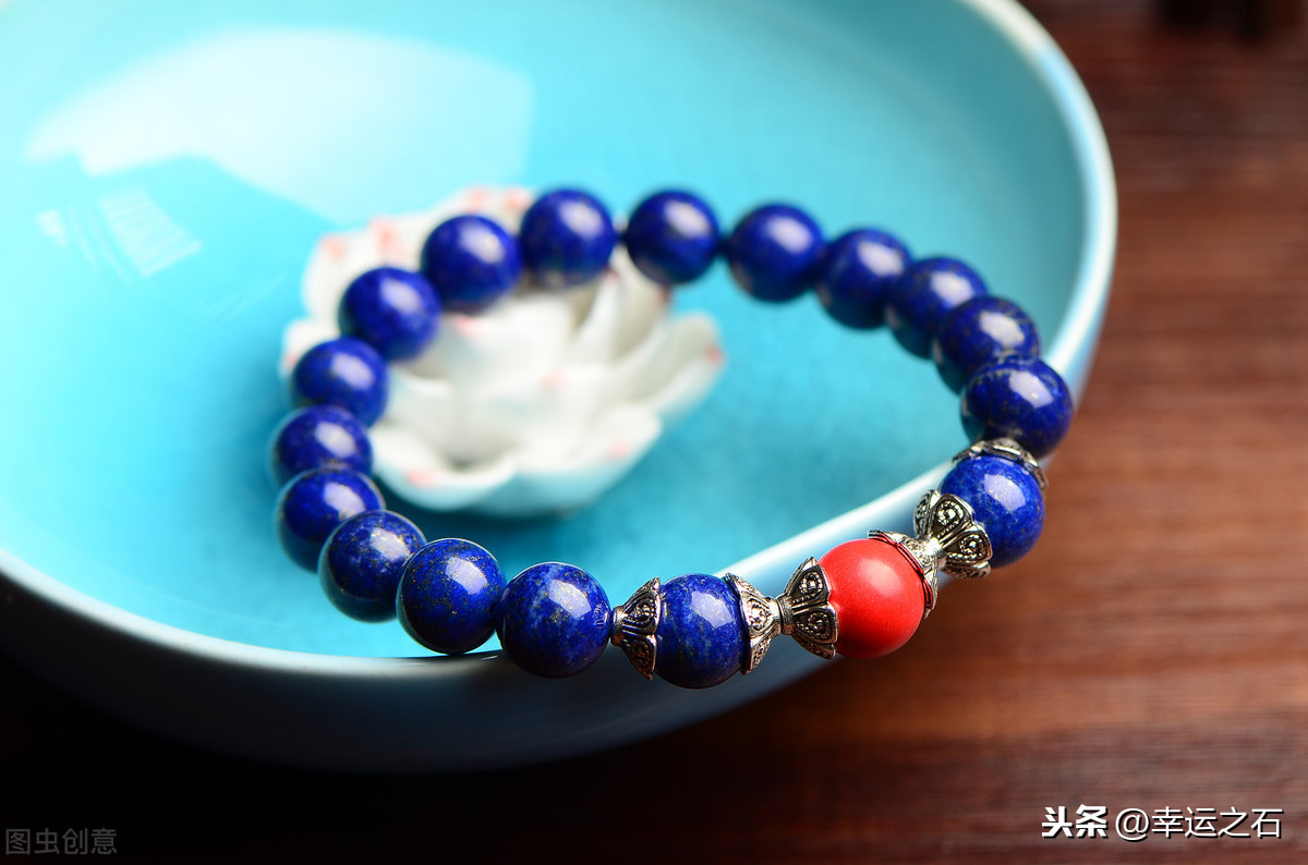 青金石常戴可保佑平安健康，无病无灾  第2张