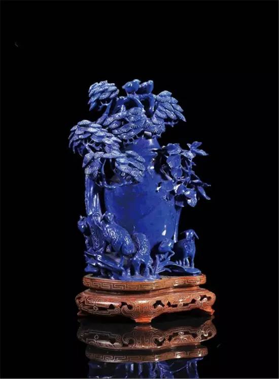 三彩翡翠挂件青金石，高贵的黛蓝之美！  第3张