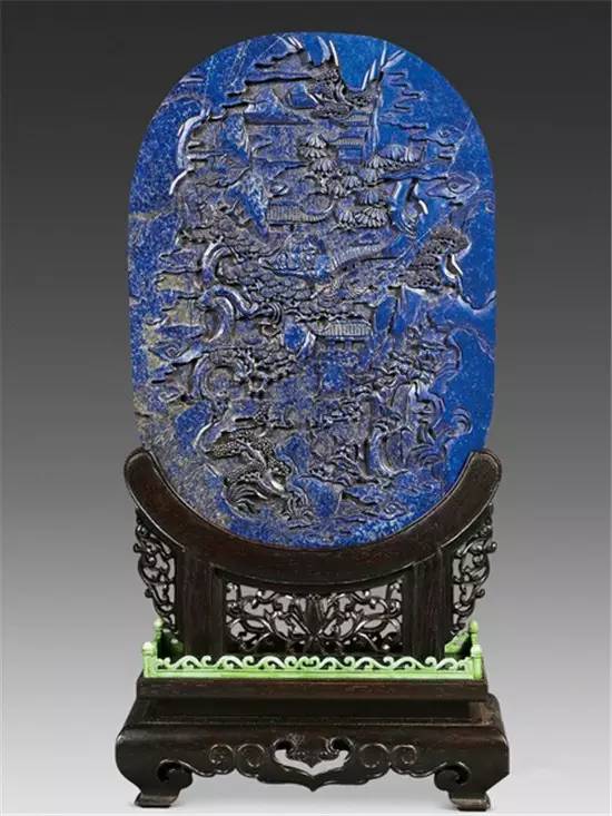 三彩翡翠挂件青金石，高贵的黛蓝之美！  第16张