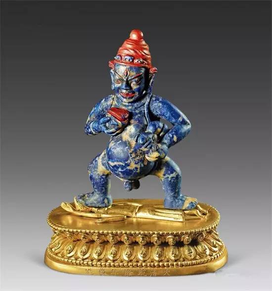 三彩翡翠挂件青金石，高贵的黛蓝之美！  第38张