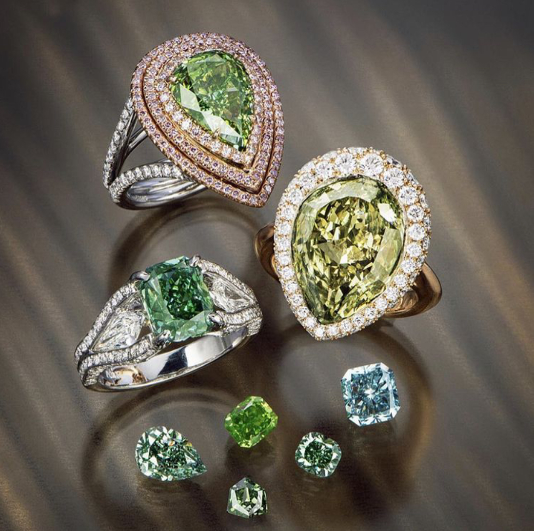 要想身价高，带绿少不了，神秘而稀有的宝石，绿钻石  第1张