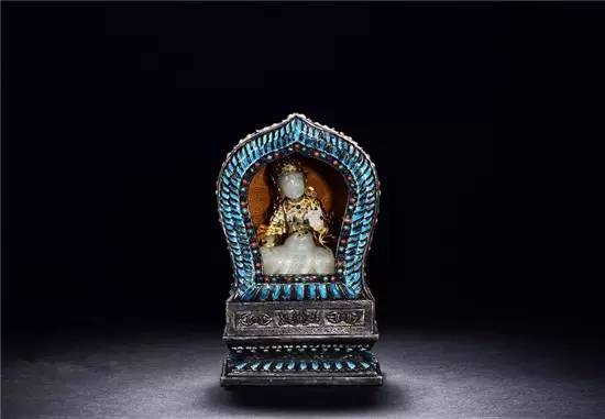 三彩翡翠挂件青金石，高贵的黛蓝之美！  第1张