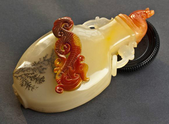 翡翠男戒指镶嵌图片中华奇石丨云南——龙陵黄龙玉  第4张