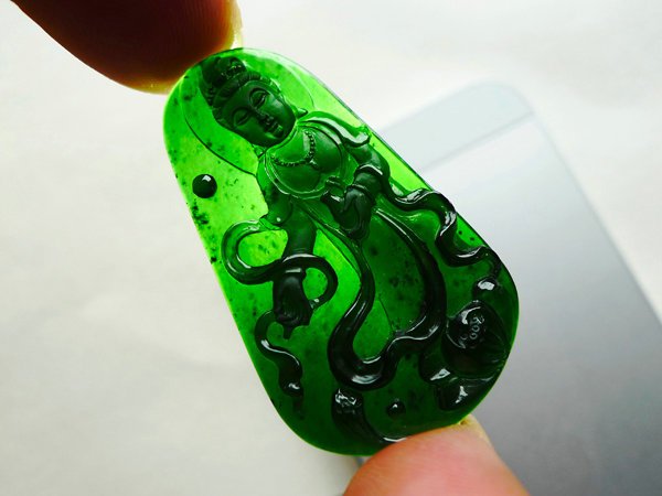 翡翠资深知识之「墨翠」  第4张