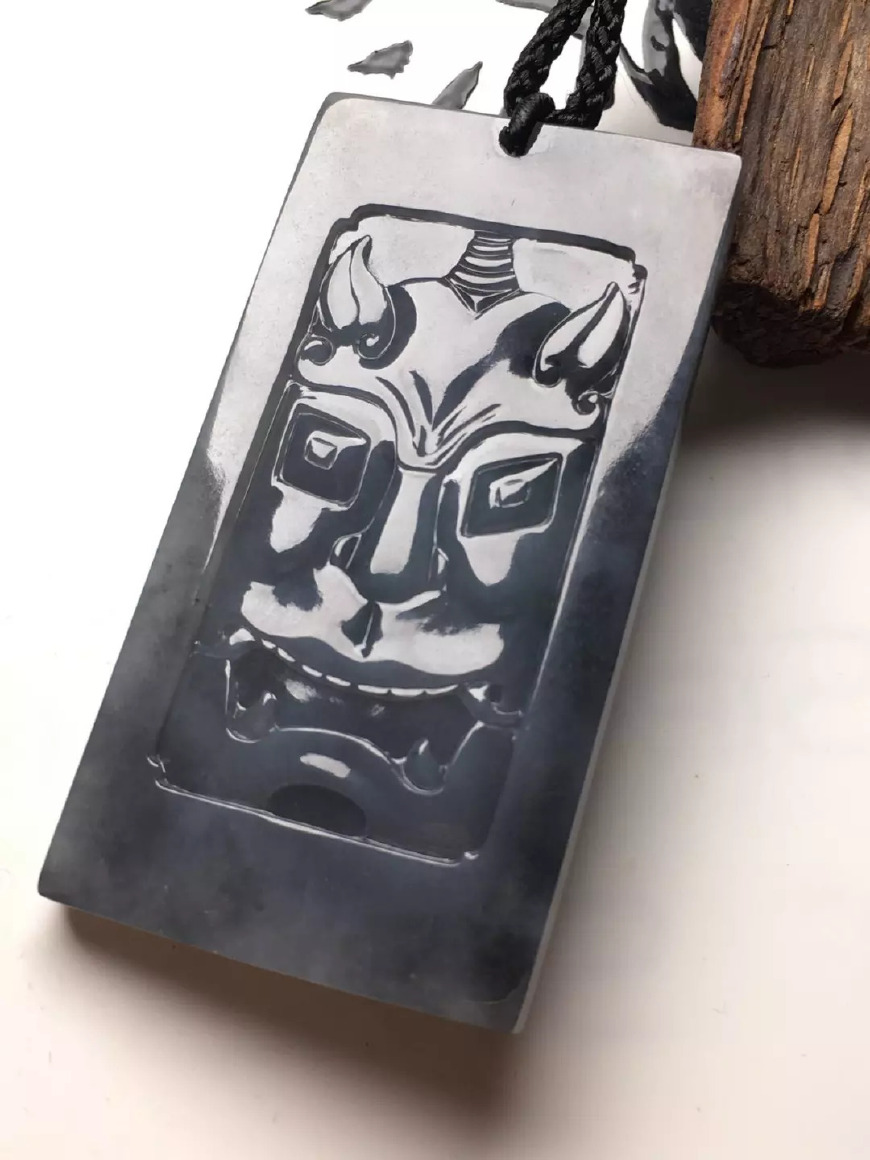 翡翠里水墨隐士——乌鸡种翡翠  第4张