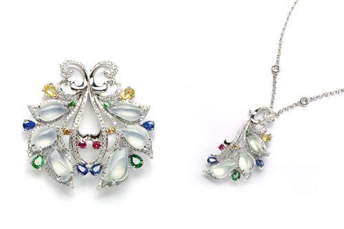 翡翠如意挂件图七彩云南孔雀系列珠宝新品赏鉴  第16张