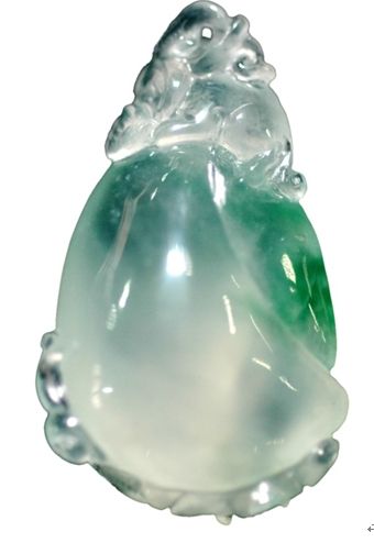 翡翠冰种a货吊坠《翡翠收藏入门百科》之玻璃种  第2张