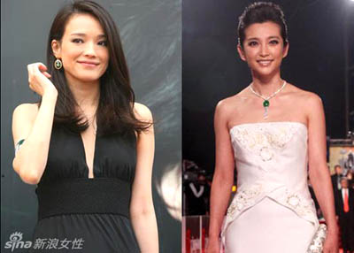 冰种晴水翡翠盘点那些女星身上的翡翠配饰  第1张