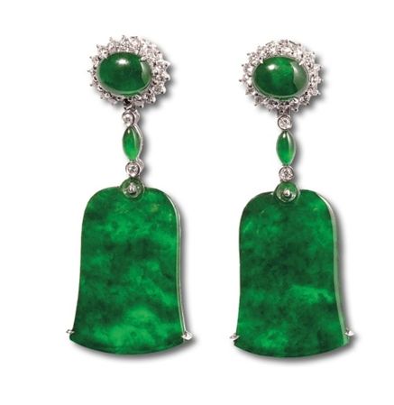 翡翠戒指a货价格《翡翠收藏入门百科》之翡翠耳环  第2张