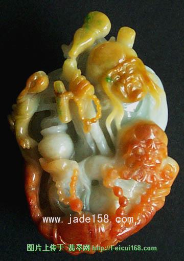 黄夹绿翡翠玩件专辑(二)--翠龙翡翠作品欣赏（组图）  第2张