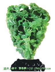 翡翠摆件精品：雕出生活气息来 图