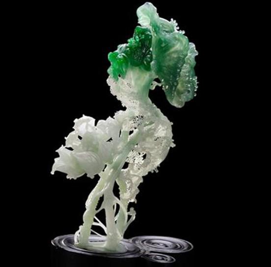 翡翠莲花的雕刻寓意  第30张