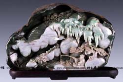 大日如来翡翠吊坠神玉艺术馆翡翠展品欣赏（一）  第5张