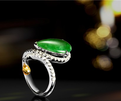 巴黎美爵水滴型翡翠