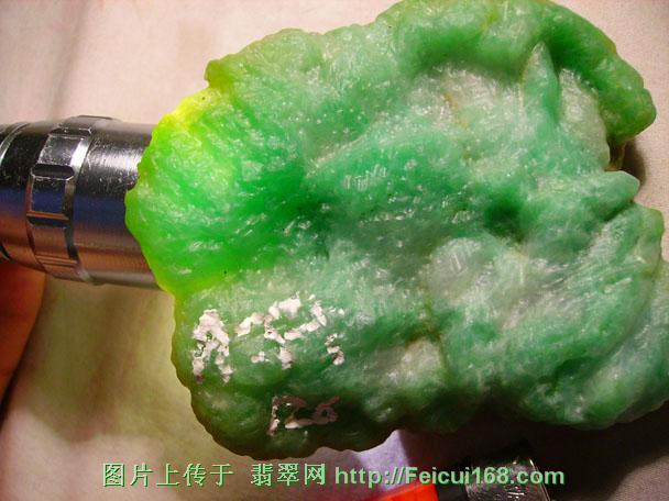 翡翠吊坠 大全中国翡翠毛料欣赏与交流--高档黄加绿翡翠明料(组图四)  第3张