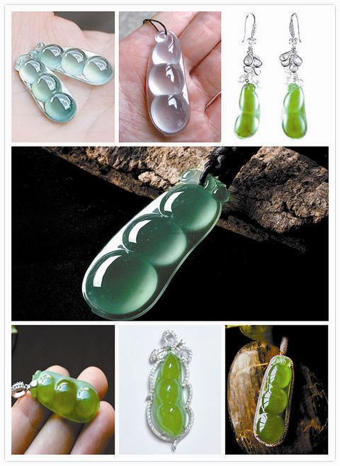 翡翠豆荚设计精美寓意深  第2张