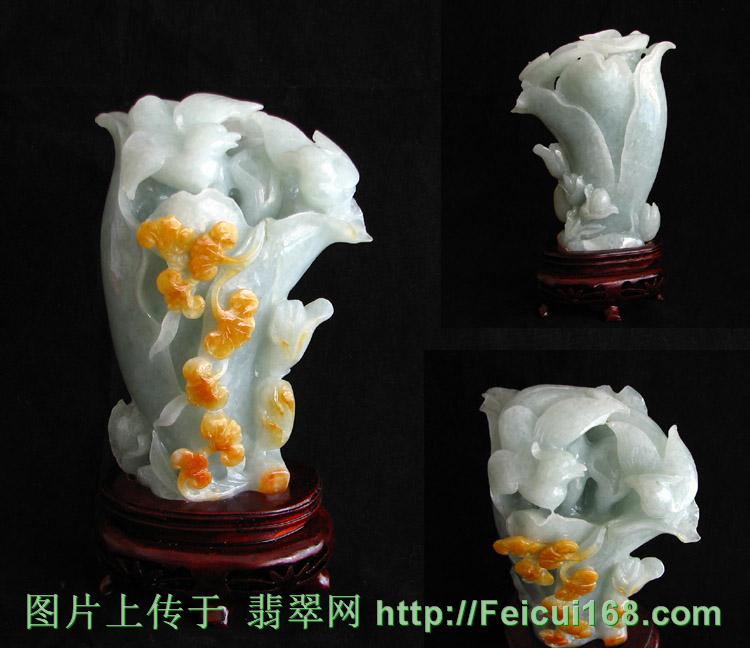 翡翠手镯30万翡翠精品摆件欣赏(图十四)  第2张