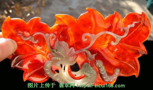 红翡翠珐琅彩戒指价格红翡翠精工巧雕玩件欣赏（多图）  第5张