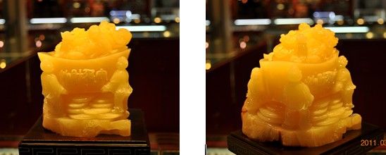 翡翠手镯 水墨璨玉樽蜜蜡原石雕大摆件欣赏(图)  第2张
