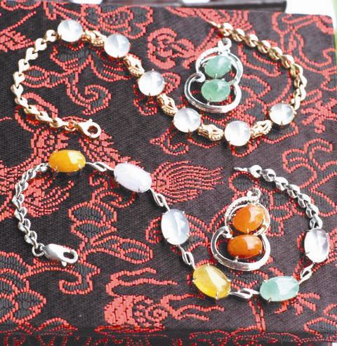 翡翠镶嵌钻石手镯图片翡翠首饰古典中尽显华美  第3张