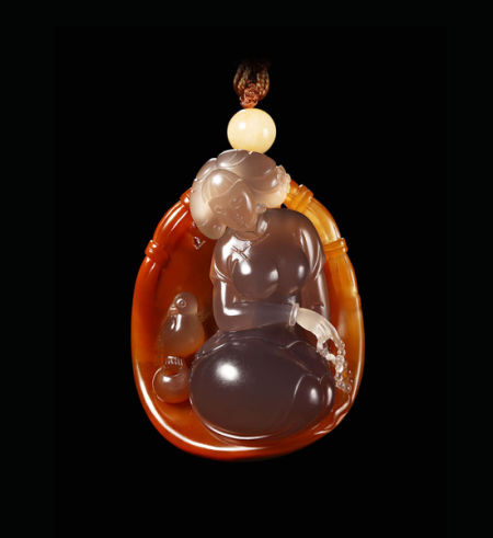 蓝翡翠手串北京博观当代玉雕精品无底价拍卖收槌  第2张