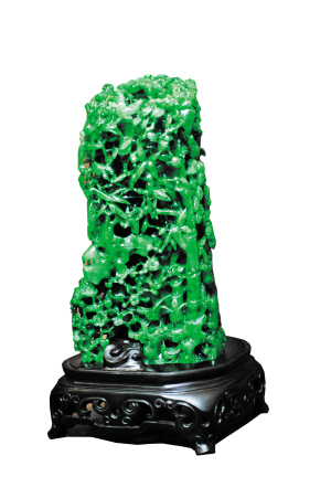 翡翠冰种飘绿走，去看亿元级翡翠雕品  第5张