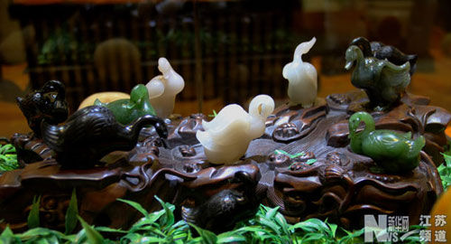 翡翠观音15克子冈杯玉雕获奖作品展在苏州举行  第2张