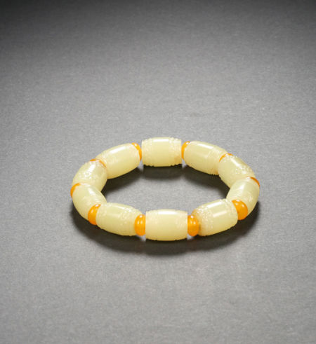 蓝翡翠手串北京博观当代玉雕精品无底价拍卖收槌  第3张