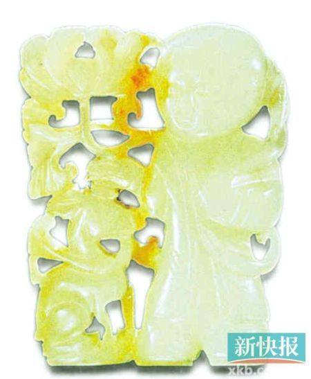 翡翠手镯a货吊坠价位宋明清玉雕童子揭秘(图)  第2张