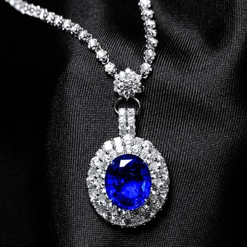 翡翠吊坠挂绳自然赋予我们的美丽，神秘的蓝宝石，修饰属于你的独特高雅气质  第1张