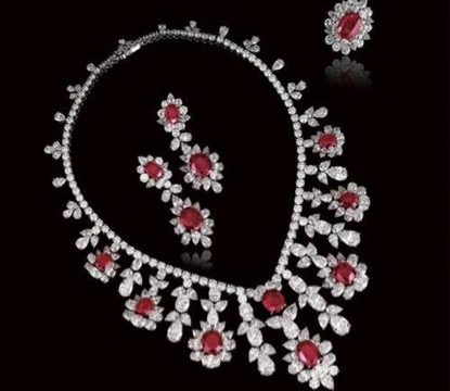 翡翠戒指指环热烈的红宝石雍容华贵，英女王的最爱  第5张