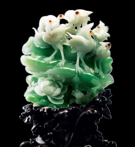 翡翠莲花的雕刻寓意  第5张