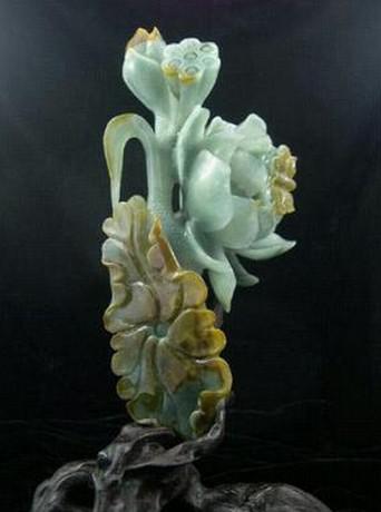 翡翠莲花的雕刻寓意  第9张