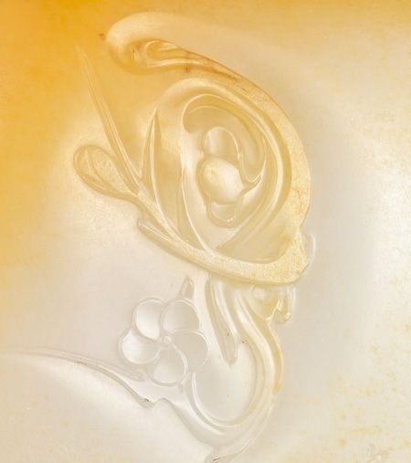 当代玉雕艺术赏析：和田玉籽料梅兰竹菊摆件  第2张