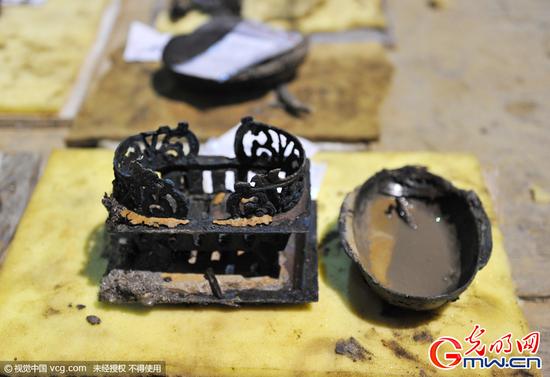 西汉海昏候墓再现30多文物 孔子屏风另一部分出土  第2张