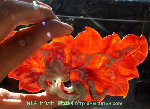 红翡翠珐琅彩戒指价格红翡翠精工巧雕玩件欣赏（多图）  第2张